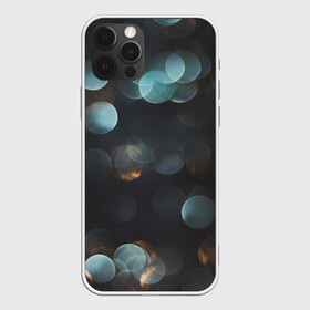 Чехол для iPhone 12 Pro Max с принтом боке , Силикон |  | блики | боке | круги | отражение | узор | фон