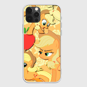 Чехол для iPhone 12 Pro Max с принтом Applejack pattern , Силикон |  | my little pony | дружба это чудо | единорог | единороги | май литл пони | мульт | мультфильм