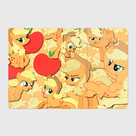 Магнитный плакат 3Х2 с принтом Applejack pattern , Полимерный материал с магнитным слоем | 6 деталей размером 9*9 см | my little pony | дружба это чудо | единорог | единороги | май литл пони | мульт | мультфильм