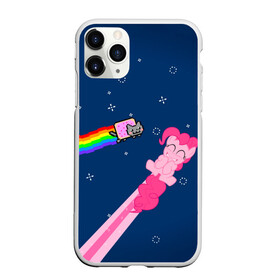 Чехол для iPhone 11 Pro матовый с принтом Nyan cat x Pony , Силикон |  | my little pony | nyan cat | дружба это чудо | единорог | единороги | май литл пони | мульт | мультфильм | нян кэт