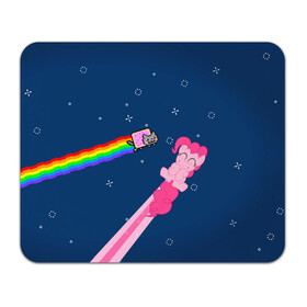 Коврик для мышки прямоугольный с принтом Nyan cat x Pony , натуральный каучук | размер 230 х 185 мм; запечатка лицевой стороны | my little pony | nyan cat | дружба это чудо | единорог | единороги | май литл пони | мульт | мультфильм | нян кэт