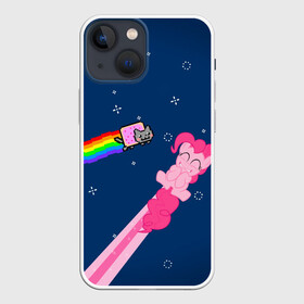 Чехол для iPhone 13 mini с принтом Nyan cat x Pony ,  |  | my little pony | nyan cat | дружба это чудо | единорог | единороги | май литл пони | мульт | мультфильм | нян кэт