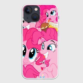 Чехол для iPhone 13 mini с принтом Pinkie Pie pattern ,  |  | my little pony | дружба это чудо | единорог | единороги | май литл пони | мульт | мультфильм