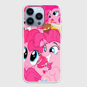 Чехол для iPhone 13 Pro с принтом Pinkie Pie pattern ,  |  | Тематика изображения на принте: my little pony | дружба это чудо | единорог | единороги | май литл пони | мульт | мультфильм