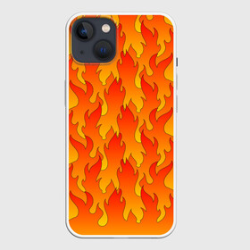 Чехол для iPhone 13 с принтом ПЛАМЯ 2.0 ,  |  | fire | flame | горячий | желтый | красный | летний | огонь | пожар | стиль | теплый | тренд | языки пламени | яркий