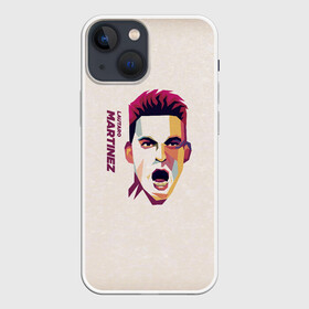 Чехол для iPhone 13 mini с принтом Martinez Pop Art ,  |  | argentina | art | champion | football | form | international | lautaro | martinez | player | pop | racing | soccer | uniform | аргентина | интернационале | лаутаро | легенда | мартинес | расинг | форма | футбол | футбола | футболист | чемпио