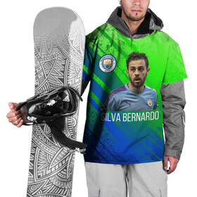 Накидка на куртку 3D с принтом Бернарду Силва Манчестер Сити , 100% полиэстер |  | manchester city | бернарду силва | манчестер сити | сборная португалии | футбол | футболист