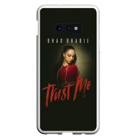 Чехол для Samsung S10E с принтом Bhad Bhabie Trust me , Силикон | Область печати: задняя сторона чехла, без боковых панелей | bad bhabi | bad bhabie | bad fabi | bad phabie | bhabie | bhad fabhi | danielle bregoli | gansta | gucci | hip hop | phabie | rap | trap | бэд фаби | бэд фабия | гучи | реп | рэп | трэп | фабия | хип хоп