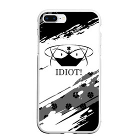 Чехол для iPhone 7Plus/8 Plus матовый с принтом IDIOT! Black Clover , Силикон | Область печати: задняя сторона чехла, без боковых панелей | asta | black bulls | black clover | quartet knights | yuno | акума | аниме | аста | блэк кловер | буракку куро:ба | демон | королевство клевера | король магов | лихт | магна | манга | пятилистник | черный бык | чёрный клев