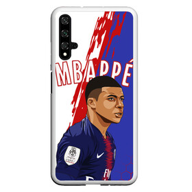 Чехол для Honor 20 с принтом КИЛИАН МБАППЕ / KYLIAN MBAPPE , Силикон | Область печати: задняя сторона чехла, без боковых панелей | Тематика изображения на принте: football | kylian mbapp lottin | sport | килиан мбаппе | пари сен жермен | сборная франции. | спорт | футбол