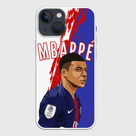 Чехол для iPhone 13 mini с принтом КИЛИАН МБАППЕ   KYLIAN MBAPPE ,  |  | football | kylian mbapp lottin | sport | килиан мбаппе | пари сен жермен | сборная франции. | спорт | футбол