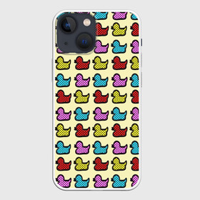 Чехол для iPhone 13 mini с принтом Утиный фон | Утки | Ducks ,  |  | duck | ducks | утиный фон | утка | утки