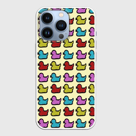 Чехол для iPhone 13 Pro с принтом Утиный фон | Утки | Ducks ,  |  | Тематика изображения на принте: duck | ducks | утиный фон | утка | утки