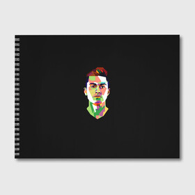 Альбом для рисования с принтом Paulo Dybala Pop Art , 100% бумага
 | матовая бумага, плотность 200 мг. | Тематика изображения на принте: art | champion | dybala | football | form | institute | juventus | palermo | paulo | player | pop | soccer | uniform | дибала | институто | легенда | палермо | пауло | форма | футбол | футбола | футболист | чемпион | ювентус