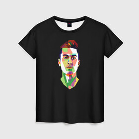 Женская футболка 3D с принтом Paulo Dybala Pop Art , 100% полиэфир ( синтетическое хлопкоподобное полотно) | прямой крой, круглый вырез горловины, длина до линии бедер | art | champion | dybala | football | form | institute | juventus | palermo | paulo | player | pop | soccer | uniform | дибала | институто | легенда | палермо | пауло | форма | футбол | футбола | футболист | чемпион | ювентус