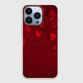 Чехол для iPhone 13 Pro с принтом КРАСНЫЕ СЕРДЕЧКИ | HEART (Z) ,  |  | affection | cardiac | fondness | heart | love | loving | любимая | любмый | любовь | любоф | любофф | любофь | надписи | надпись | сердечко | сердце | сердцевина | сердчишко