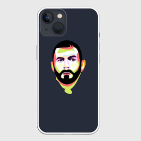 Чехол для iPhone 13 с принтом Карим Бензема. Поп арт ,  |  | benzema | champion | football | form | karim | lyon | madrid | player | real | soccer | uniform | арт | бензема | карим | легенда | лион | мадрид | поп | реал | форма | футбол | футбола | футболист | чемпион