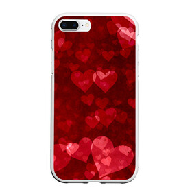 Чехол для iPhone 7Plus/8 Plus матовый с принтом СЕРДЕЧКИ | HEARTS (Z) , Силикон | Область печати: задняя сторона чехла, без боковых панелей | affection | cardiac | fondness | heart | love | loving | любимая | любимый | любовь | любоф | любофф | любофь | надписи | надпись | сердечко | сердце | сердцевина | сердчишко