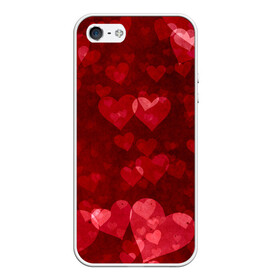 Чехол для iPhone 5/5S матовый с принтом СЕРДЕЧКИ | HEARTS (Z) , Силикон | Область печати: задняя сторона чехла, без боковых панелей | affection | cardiac | fondness | heart | love | loving | любимая | любимый | любовь | любоф | любофф | любофь | надписи | надпись | сердечко | сердце | сердцевина | сердчишко