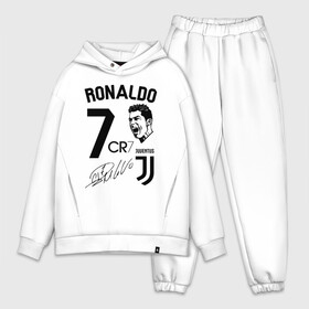 Мужской костюм хлопок OVERSIZE с принтом КРИШТИАНУ РОНАЛДУ   СИМВОЛИКА ,  |  | cristiano ronaldo | football | juventus | signature. | sport | автограф | криштиану роналду | минимализм | сборная португалии | спорт | футбол | ювентус