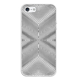 Чехол для iPhone 5/5S матовый с принтом Линии иллюзия , Силикон | Область печати: задняя сторона чехла, без боковых панелей | psychedelic | абстрактные | абстракция | иллюзия | линии | обман | психоделика | психоделический