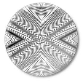 Значок с принтом Линии иллюзия ,  металл | круглая форма, металлическая застежка в виде булавки | psychedelic | абстрактные | абстракция | иллюзия | линии | обман | психоделика | психоделический