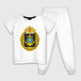 Детская пижама хлопок с принтом ВМФ КАСПИЙСКАЯ ФЛОТИЛИЯ , 100% хлопок |  брюки и футболка прямого кроя, без карманов, на брюках мягкая резинка на поясе и по низу штанин
 | Тематика изображения на принте: вмф | вмф россии | военно морской флот | каспийская флотилия | лого | логотип | морской флот | моряк | подарок моряку | россия | россия вмф | россия флот | флот | флот россия | флотилия | эмблема