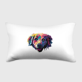 Подушка 3D антистресс с принтом Цветная собака , наволочка — 100% полиэстер, наполнитель — вспененный полистирол | состоит из подушки и наволочки на молнии | животные | звери | разноцветный | собака | терьер