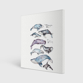 Холст квадратный с принтом киты , 100% ПВХ |  | Тематика изображения на принте: ocean | sea | киты | море | морской принт | морской фон | океан | паттерн | рыбы | текстуры