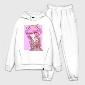 Мужской костюм хлопок OVERSIZE с принтом Angry Natsuki ,  |  | anime | game | games | monika | natsuki | sayori | yuri | аниме | визуальный роман | доки доки | игра | игры | литературный клуб | моника | нацуки | саёри | юри