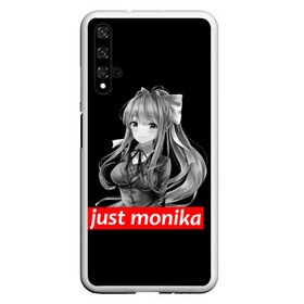 Чехол для Honor 20 с принтом Just Monika , Силикон | Область печати: задняя сторона чехла, без боковых панелей | anime | game | games | monika | natsuki | sayori | yuri | аниме | визуальный роман | доки доки | игра | игры | литературный клуб | моника | нацуки | саёри | юри