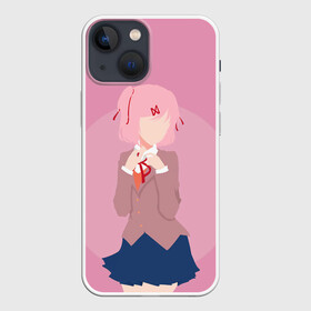 Чехол для iPhone 13 mini с принтом Natsuki Art ,  |  | anime | game | games | monika | natsuki | sayori | yuri | аниме | визуальный роман | доки доки | игра | игры | литературный клуб | моника | нацуки | саёри | юри