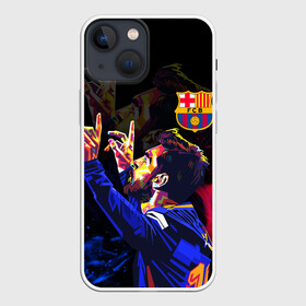 Чехол для iPhone 13 mini с принтом ЛИОНЕЛЬ МЕССИ   ОГОНЬ   FIRE ,  |  | argentina | barcelona | fire | football | lionel andrs messi | sport | uefa | аргентина | барселона | лионель месси | огонь. | спорт | уефа | футбол