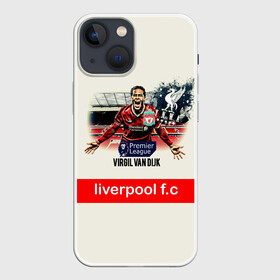 Чехол для iPhone 13 mini с принтом Вирджил ван Дейк YNWA ,  |  | virgil van dijk | ynwa | you’ll never walk alone | вирджил ван дейк | защитник | ливер | ливерпуль | ты никогда не будешь один | футбол