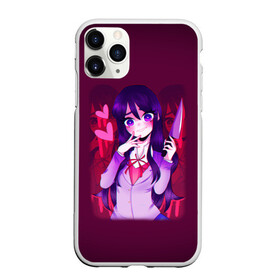 Чехол для iPhone 11 Pro матовый с принтом Юри. (Yuri) (Юра) , Силикон |  | anime | doki doki literature club | monika | natsuki | sayori | yuri | аниме | доки доки | доки доки литературный клуб | моника | нацуки | саёри | юри