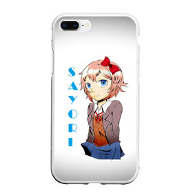 Чехол для iPhone 7Plus/8 Plus матовый с принтом Doki Doki SAYORI , Силикон | Область печати: задняя сторона чехла, без боковых панелей | Тематика изображения на принте: anime | doki doki literature club | monika | natsuki | sayori | yuri | аниме | доки доки | доки доки литературный клуб | моника | нацуки | саёри | юри