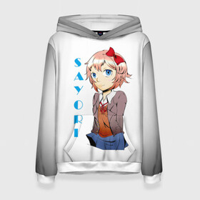 Женская толстовка 3D с принтом Doki Doki SAYORI , 100% полиэстер  | двухслойный капюшон со шнурком для регулировки, мягкие манжеты на рукавах и по низу толстовки, спереди карман-кенгуру с мягким внутренним слоем. | anime | doki doki literature club | monika | natsuki | sayori | yuri | аниме | доки доки | доки доки литературный клуб | моника | нацуки | саёри | юри