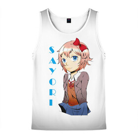 Мужская майка 3D с принтом Doki Doki SAYORI , 100% полиэстер | круглая горловина, приталенный силуэт, длина до линии бедра. Пройма и горловина окантованы тонкой бейкой | anime | doki doki literature club | monika | natsuki | sayori | yuri | аниме | доки доки | доки доки литературный клуб | моника | нацуки | саёри | юри