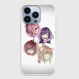 Чехол для iPhone 13 Pro с принтом Doki Doki Literature Club ,  |  | Тематика изображения на принте: anime | doki doki literature club | monika | natsuki | sayori | yuri | аниме | доки доки | доки доки литературный клуб | моника | нацуки | саёри | юри