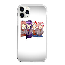 Чехол для iPhone 11 Pro Max матовый с принтом Doki Doki Literature Club , Силикон |  | anime | doki doki literature club | monika | natsuki | sayori | yuri | аниме | доки доки | доки доки литературный клуб | моника | нацуки | саёри | юри