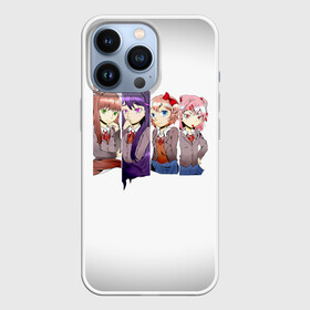 Чехол для iPhone 13 Pro с принтом Doki Doki Literature Club ,  |  | Тематика изображения на принте: anime | doki doki literature club | monika | natsuki | sayori | yuri | аниме | доки доки | доки доки литературный клуб | моника | нацуки | саёри | юри