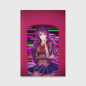 Обложка для паспорта матовая кожа с принтом Literature Club Юри (Yuri) , натуральная матовая кожа | размер 19,3 х 13,7 см; прозрачные пластиковые крепления | anime | doki doki literature club | monika | natsuki | sayori | yuri | аниме | доки доки | доки доки литературный клуб | моника | нацуки | саёри | юри