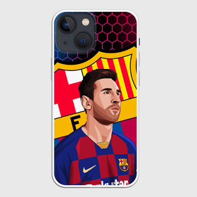 Чехол для iPhone 13 mini с принтом ЛИОНЕЛЬ МЕССИ   BARCELONA ,  |  | argentina | barcelona | football | lionel andrs messi | sport | uefa | аргентина | барселона | лионель месси | спорт | уефа. | футбол