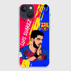 Чехол для iPhone 13 mini с принтом ЛУИС СУАРЕС   БАРСЕЛОНА ,  |  | barcelona | football | luis suarez | sport | uefa | барселона | луис суарес | спорт | уефа. | футбол