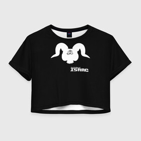 Женская футболка Crop-top 3D с принтом The Binding of isaac Satan , 100% полиэстер | круглая горловина, длина футболки до линии талии, рукава с отворотами | binding | boss | isaac | mega satan | босс | исаак | мега сатана