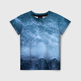 Детская футболка 3D с принтом океан , 100% гипоаллергенный полиэфир | прямой крой, круглый вырез горловины, длина до линии бедер, чуть спущенное плечо, ткань немного тянется | ocean | sea | киты | море | морские мотивы | морской принт | морской фон | океан | паттерн | рыбы | текстуры