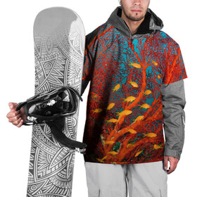 Накидка на куртку 3D с принтом Коралловые рыбки , 100% полиэстер |  | Тематика изображения на принте: коралловые | море | океан | подводный мир | рифы | рыбки | рыбы