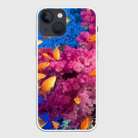 Чехол для iPhone 13 mini с принтом Коралловые рыбки ,  |  | коралловые | море | океан | подводный мир | рифы | рыбки | рыбы