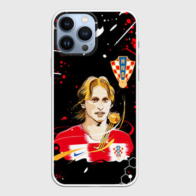 Чехол для iPhone 13 Pro Max с принтом ЛУКА МОДРИЧ   LUKA MODRIC ,  |  | football | luka modric | real madrid. | sport | лука модрич | реал мадрид | сборная хорватии | спорт | футбол