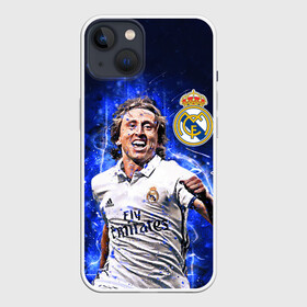 Чехол для iPhone 13 с принтом ЛУКА МОДРИЧ   РЕАЛ МАДРИД ,  |  | football | luka modric | real madrid. | sport | лука модрич | реал мадрид | сборная хорватии | спорт | футбол